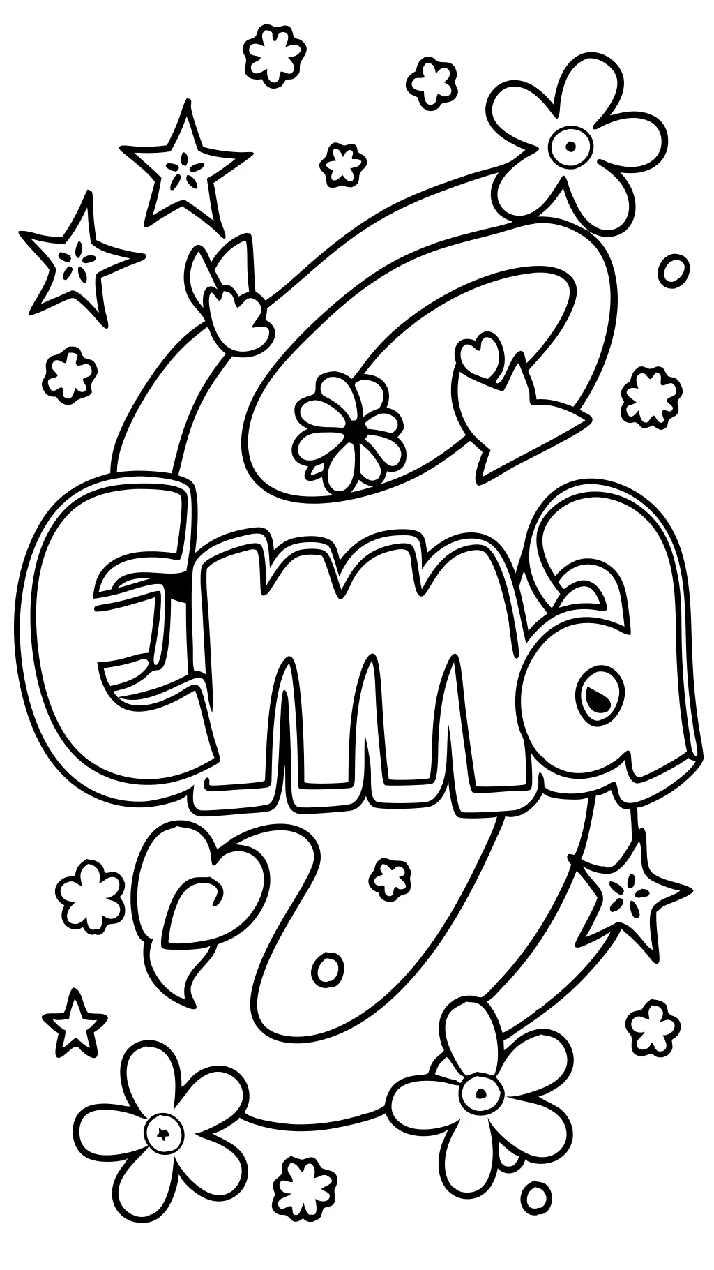 name coloring page